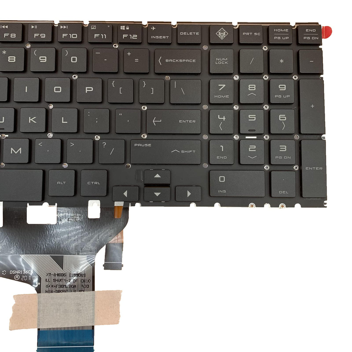 Teclado para Portátil Tiugochr EE. UU. Colorido HP OMEN 15-DC 15-DH 15T-DC 17-CB 15-DC0153TX