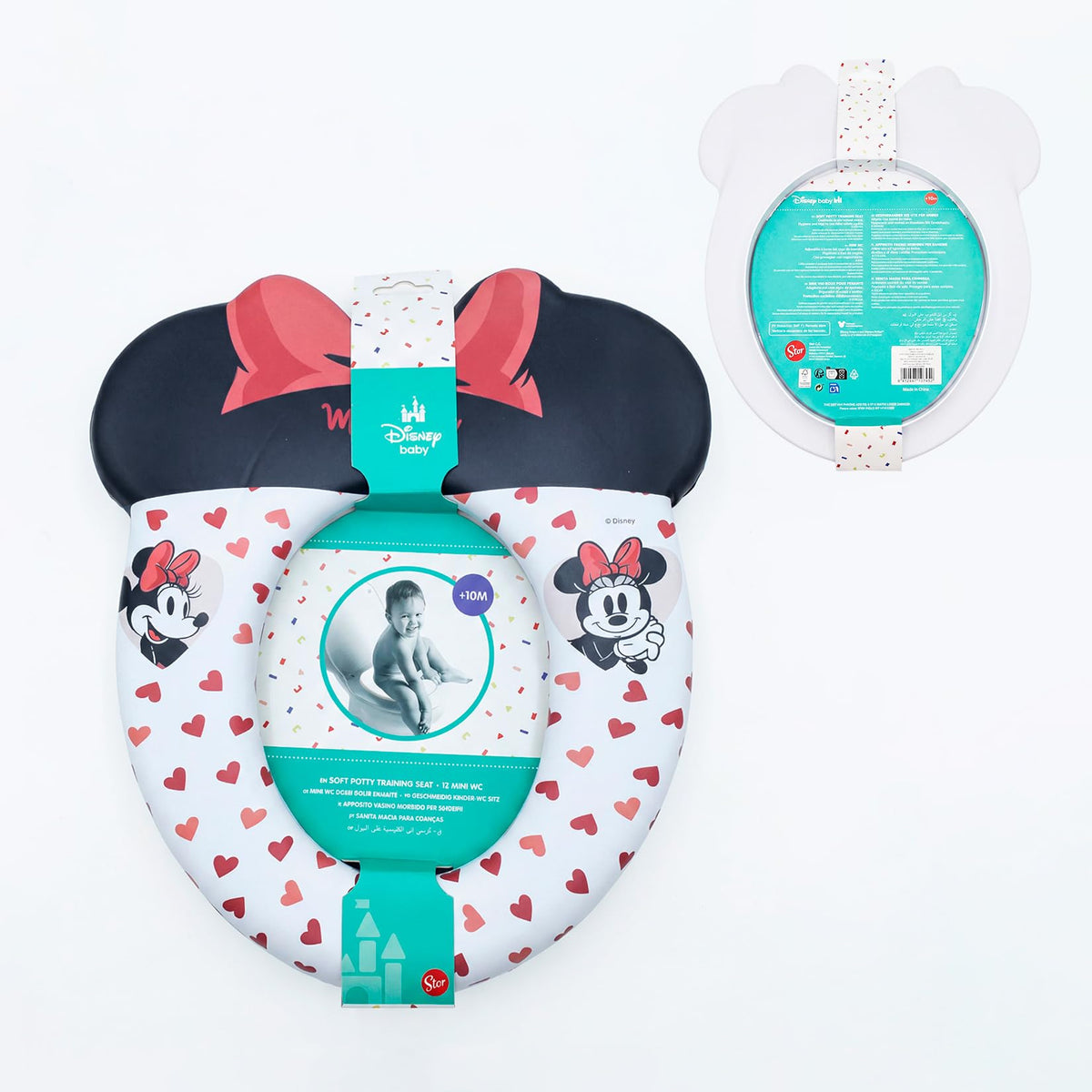 Reductor de Ba?o Infantil Minnie Mouse | Asiento Wc Entrenador | Producto Oficial |coj?n Suave | F?cil de Limpiar | Stor