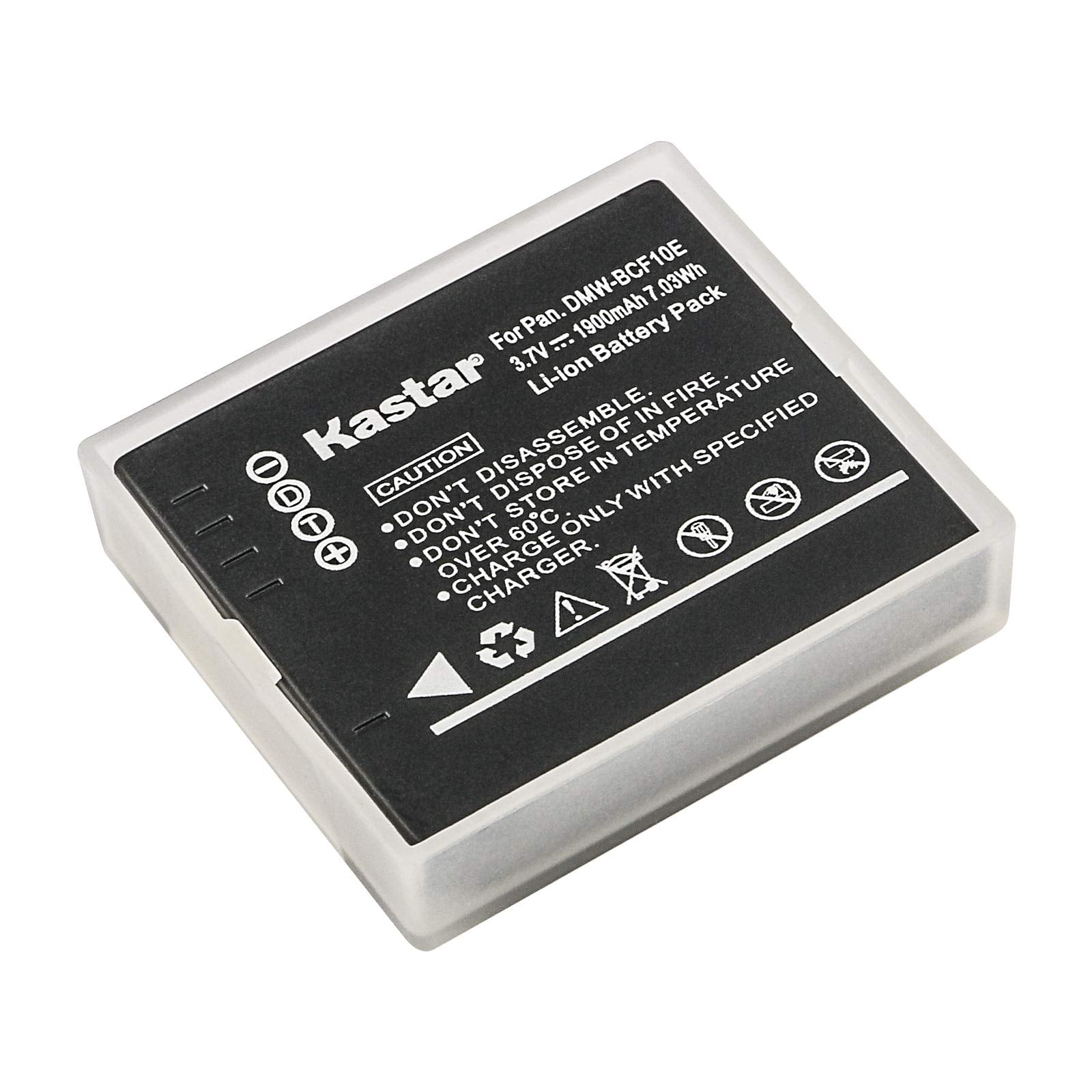 Kastar - Batería para Panasonic DMW-BCF10 DMW-BCF10PP A59 y Lumix DMC-FS12 FS15 FS25 FS4 FS42 FS6 FS7 FX40 FX48 FX500 FX550 FX580 F2 F3 FH1 FH20 FH22 FH3 FT3 FT4 FX68 FX700 FX75 TS1 TS2 TS3 TS4