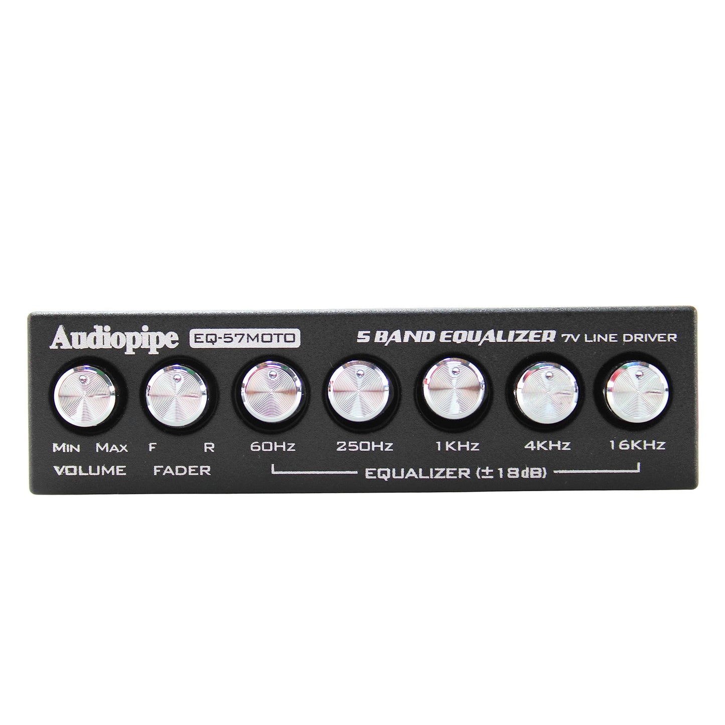 Audiopipe Ecualizador gráfico de 5 bandas con control de línea de 7 V (EQ-57MOTO)