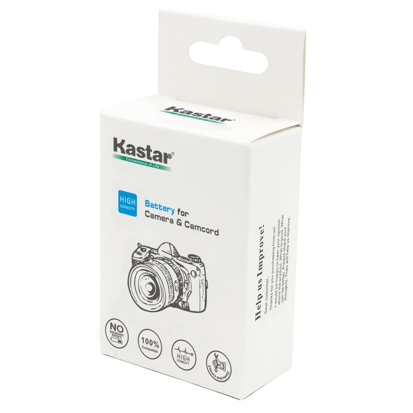 Batería Li-ion Kastar para Canon EOS y BP en Negro