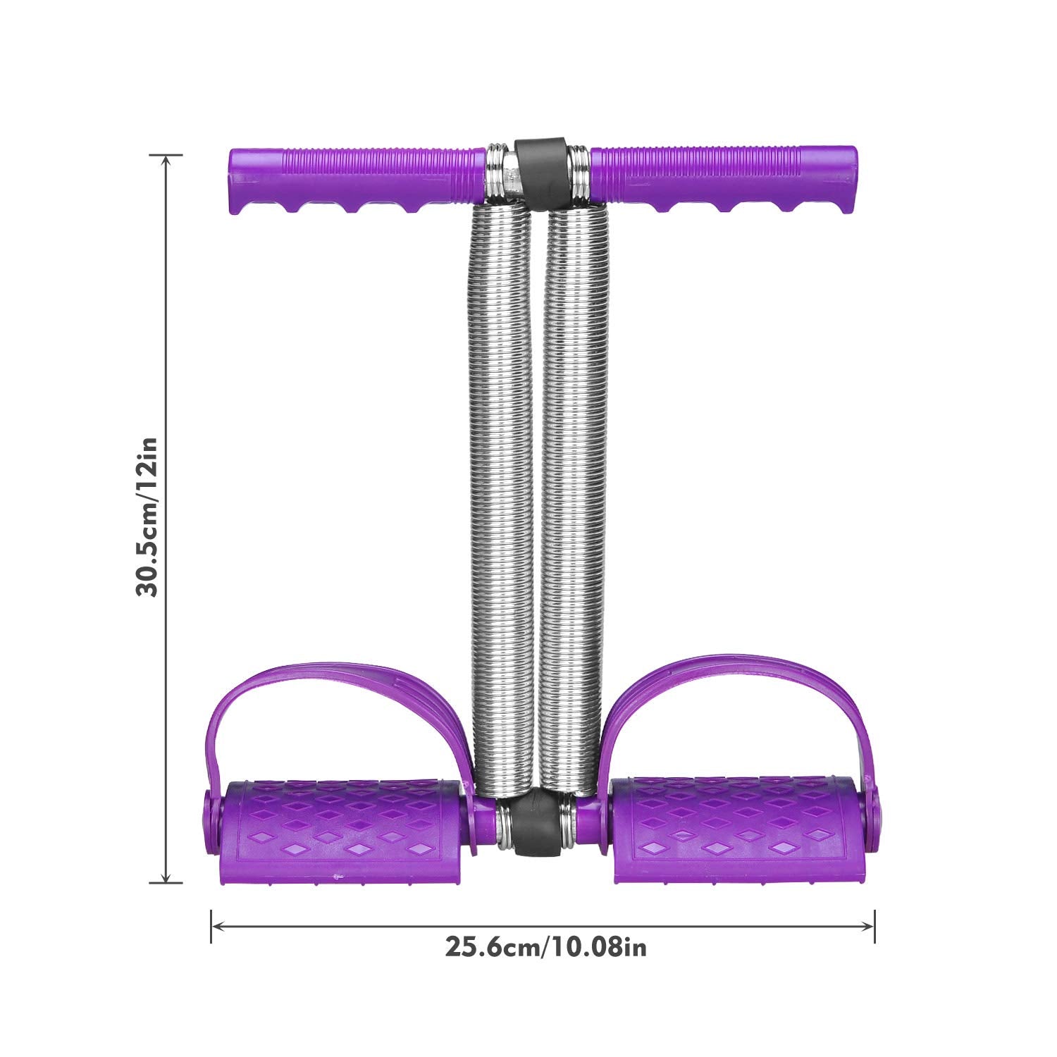 COVVY - Cuerda elástica para sentarse con doble resorte de tensión de pie, equipo para ejercitador de piernas abdominales, recortadora de abdomen, fitness, adelgazamiento, entrenamiento de culturismo