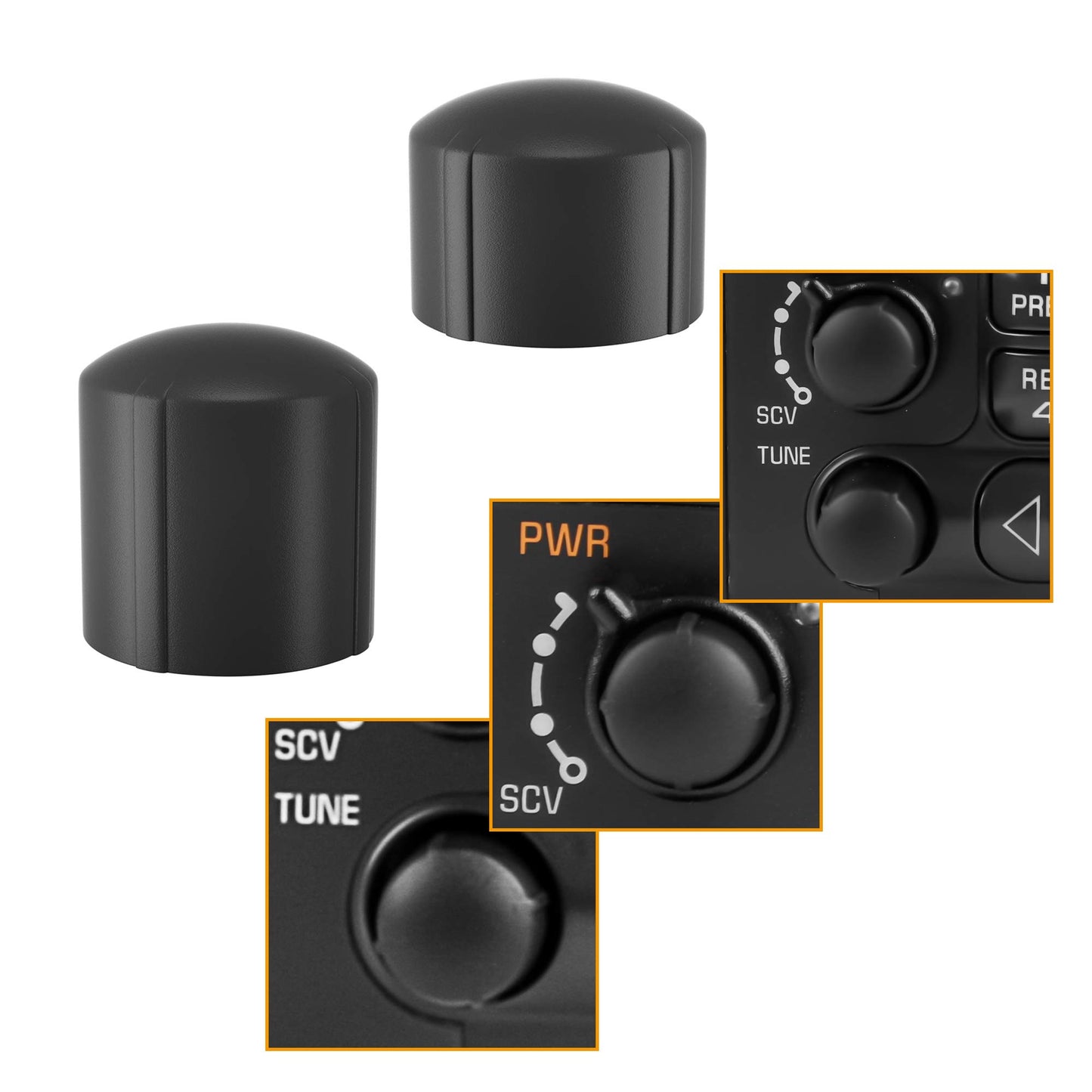 Perillas de control de volumen de radio estéreo para GMC Cadillac Chevrolet Chevy