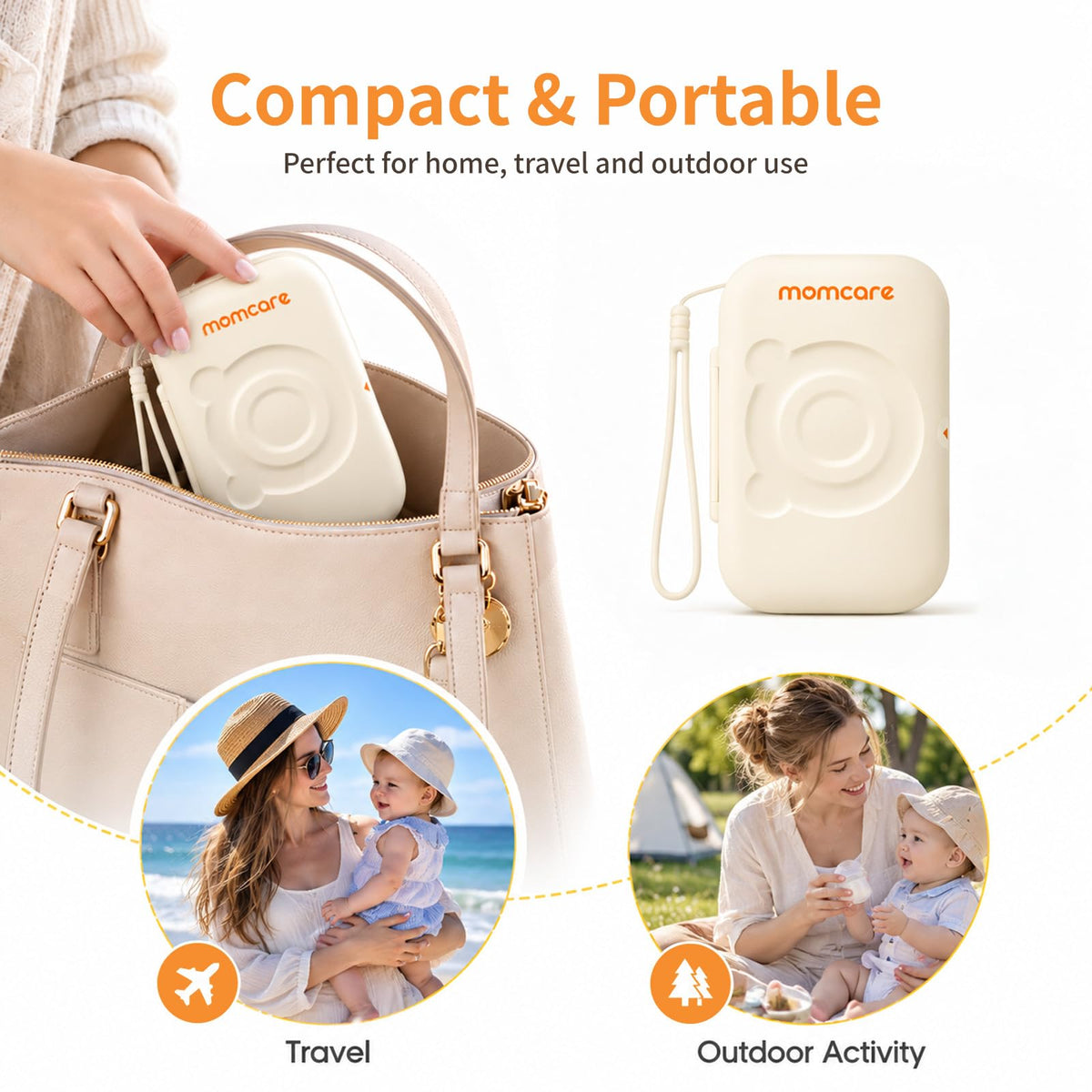 Momcare 6 en 1 cepillo para polvo de silicona para biberones con estante de