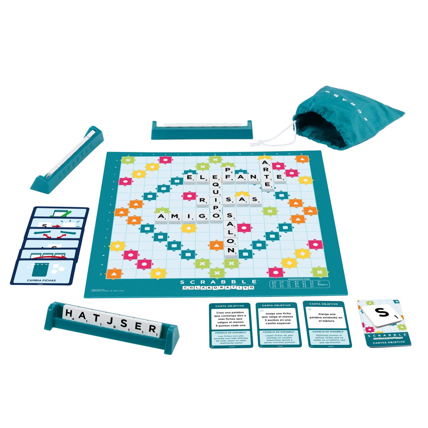 Juego de Mesa Colaborativo Mattel Original Desafiante 2 en 1 para Niños 8 Años en Adelante