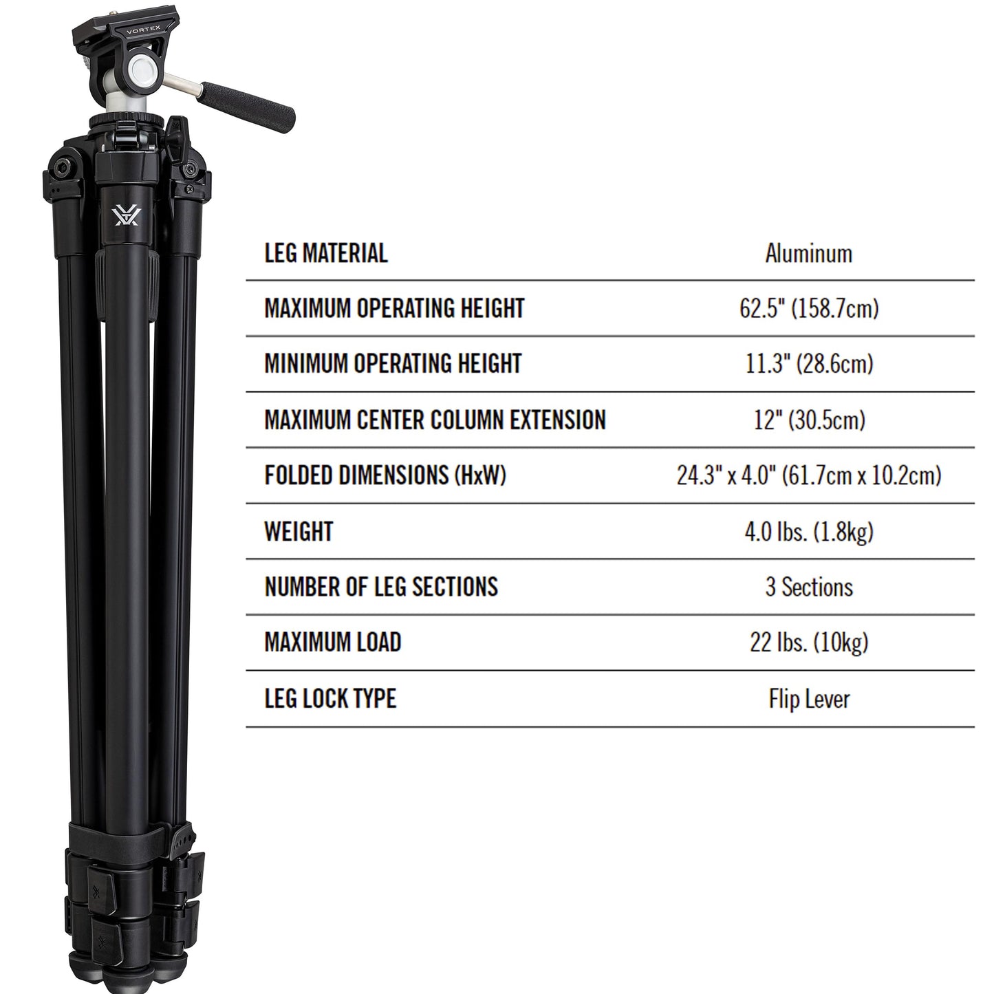 Kit de Trípode Vortex Optics High Country II