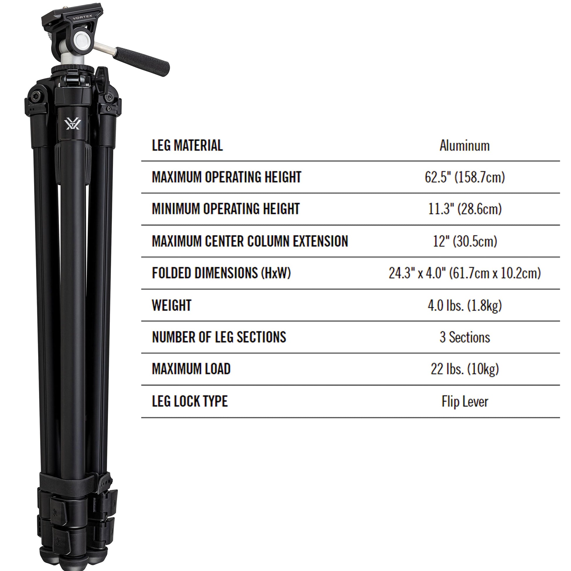 Kit de Trípode Vortex Optics High Country II