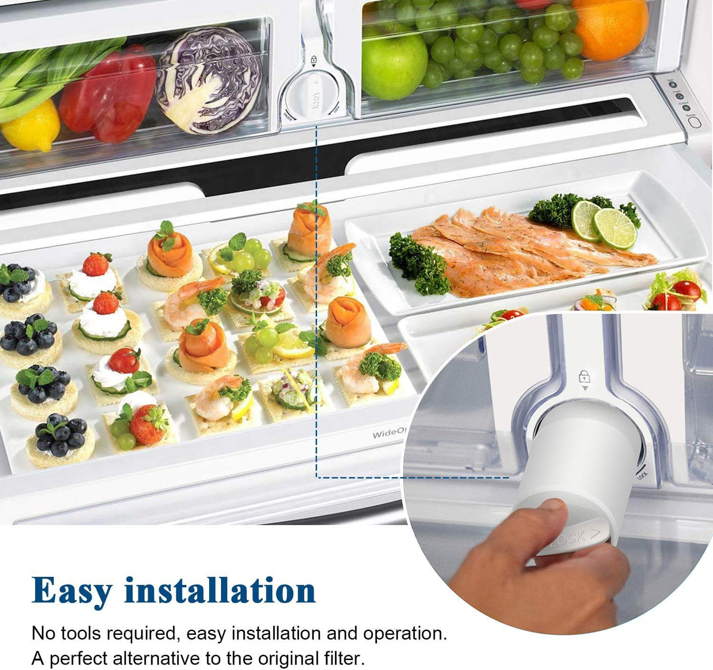 Filtro de Agua Glacier Fresh DA29-00020B para Refrigerador, Reduce 99% del Plomo, Incluye Garantía y Cronómetro