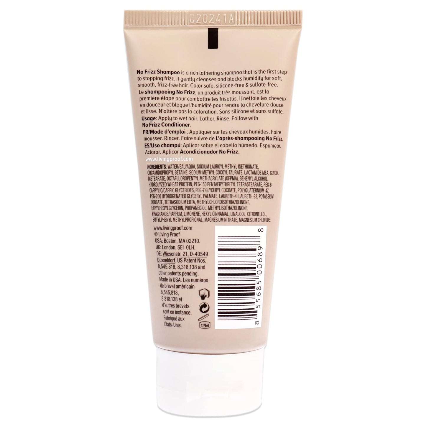 Living Proof No frizz shampoo travel 2oz, 2 Ounce
