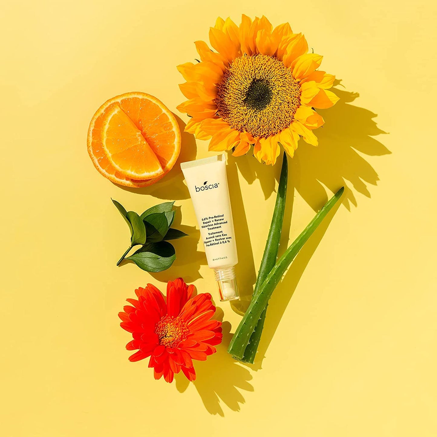 boscia Pro-Retinol Reparación + Renew Tratamiento Avanzado Sin Agua. Suero Libre de Crueldad. Anti-Arrugas, Antienvejecimiento. Vitamina C para Hiperpigmentación 1 fl oz