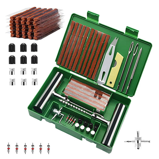 Kit de Reparación de Neumáticos ADILIKADII 58PZS Profesional para Coche, Motocicleta y Más
