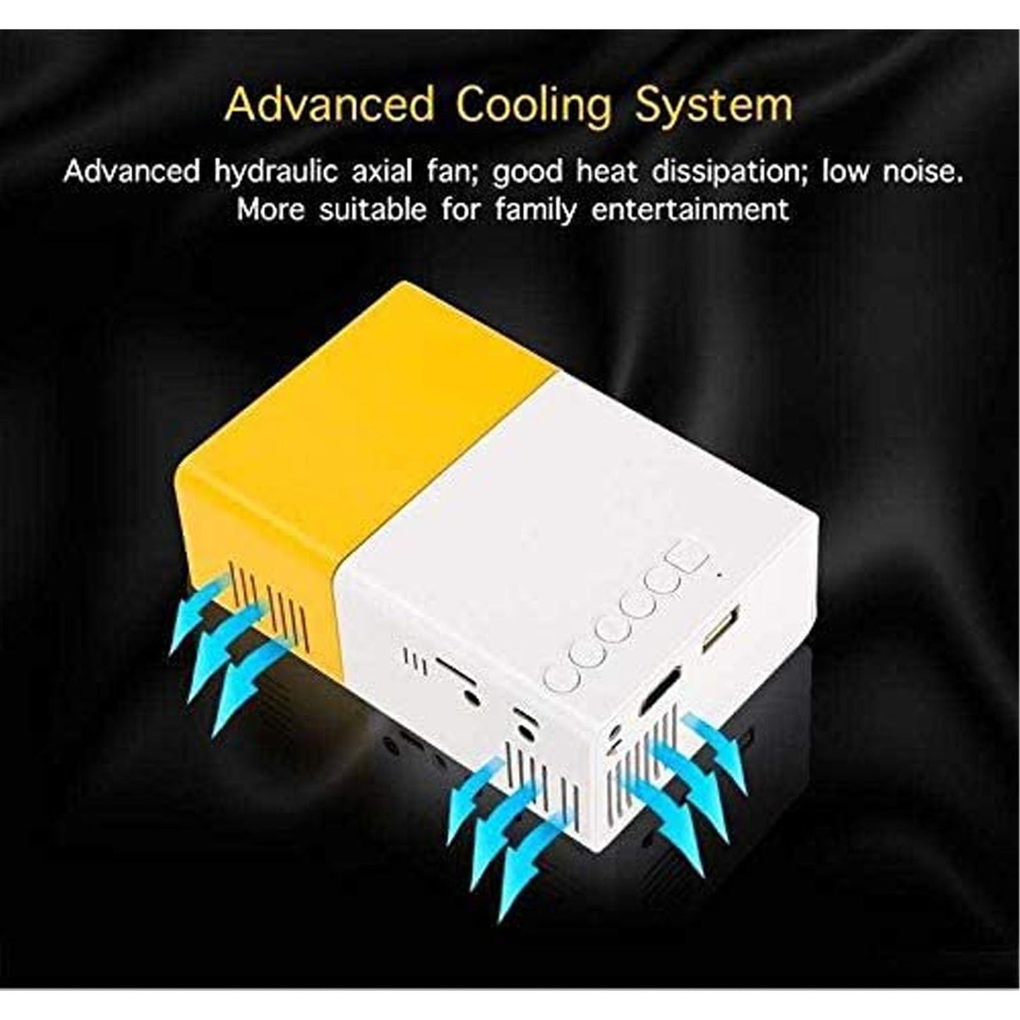 Mini Proyector LED Portátil WiFi Full HD 1080P para Cine en Casa y Viajes Al Aire Libre de 24 a 60 Pulgadas