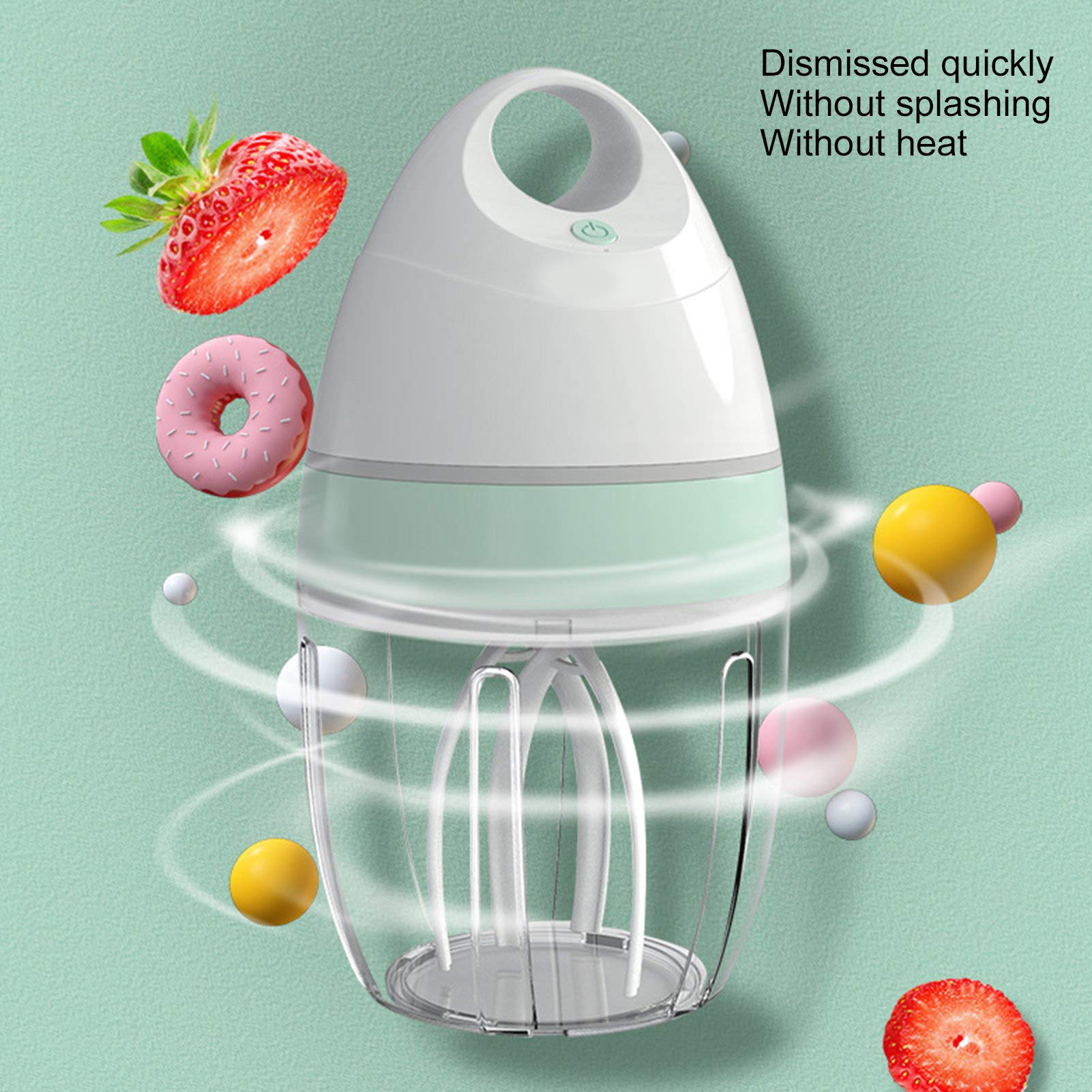 Batidora Eléctrica de Mano para Hacer Helados y Pasteles, Batidora Eléctrica para Huevos, para Hornear, Cocina