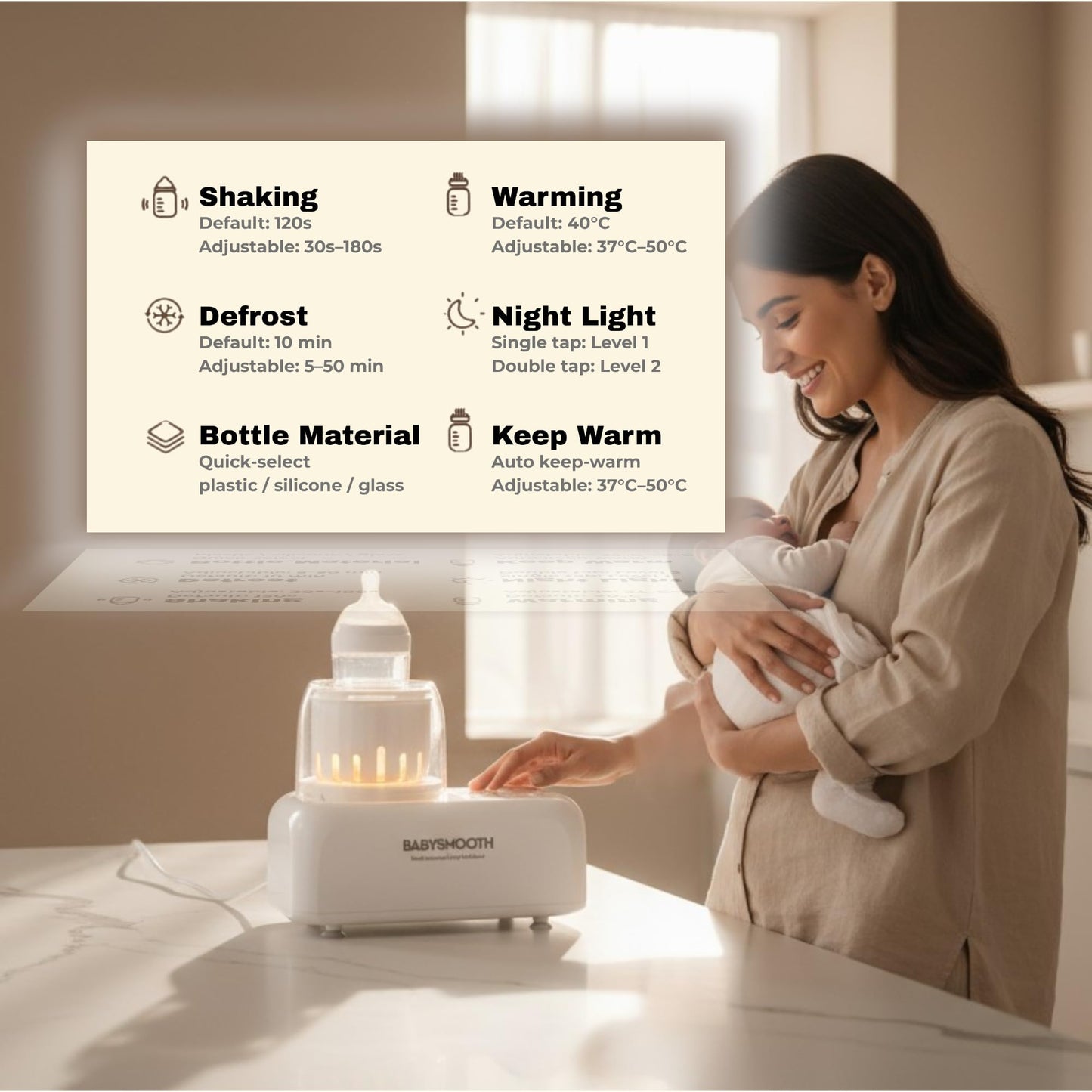 Babysmooth - Calentador de botellas