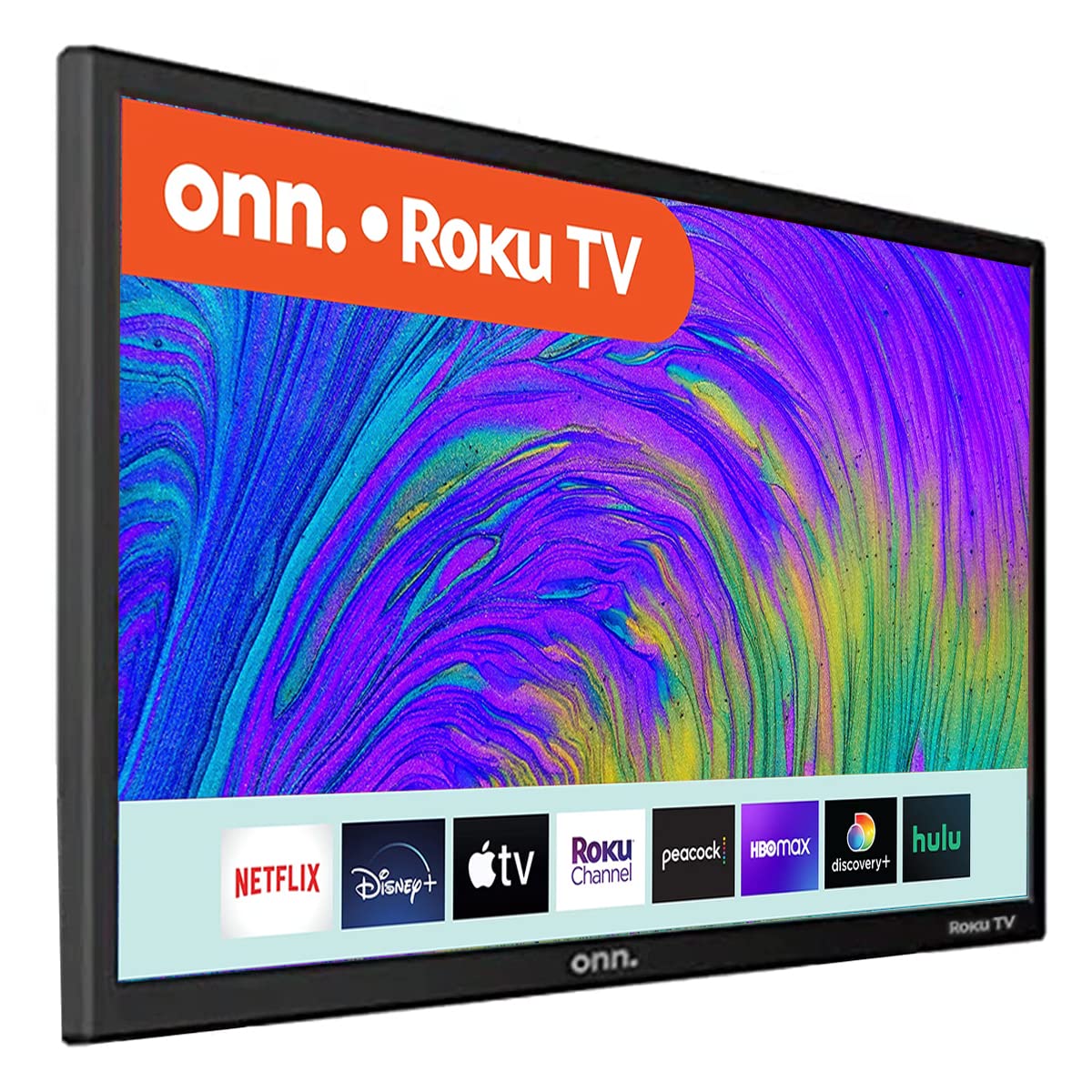 Televisión LED Smart HD 24 Pulgadas onn Negra Compatible con Netflix, Disney+, Apple TV, YouTube, Alexa y Google Assistant Reacondicionado