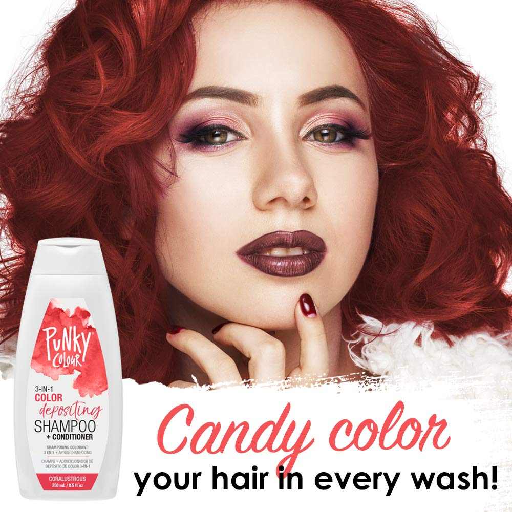 Punky Colour 3 En 1 Shampoo+conditioner Coralustrous 250 Ml