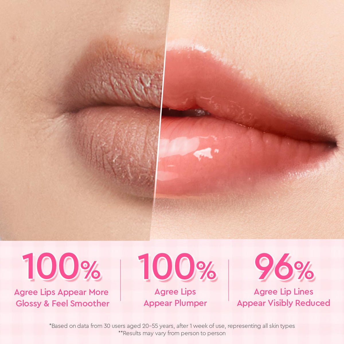 Glad2Glow sérum labial 3 en 1 con efecto iluminador, bálsamo labial con color con VC-IP y Vitamin E, brillo ligero no pegajoso con charm a juego (02 Peach)
