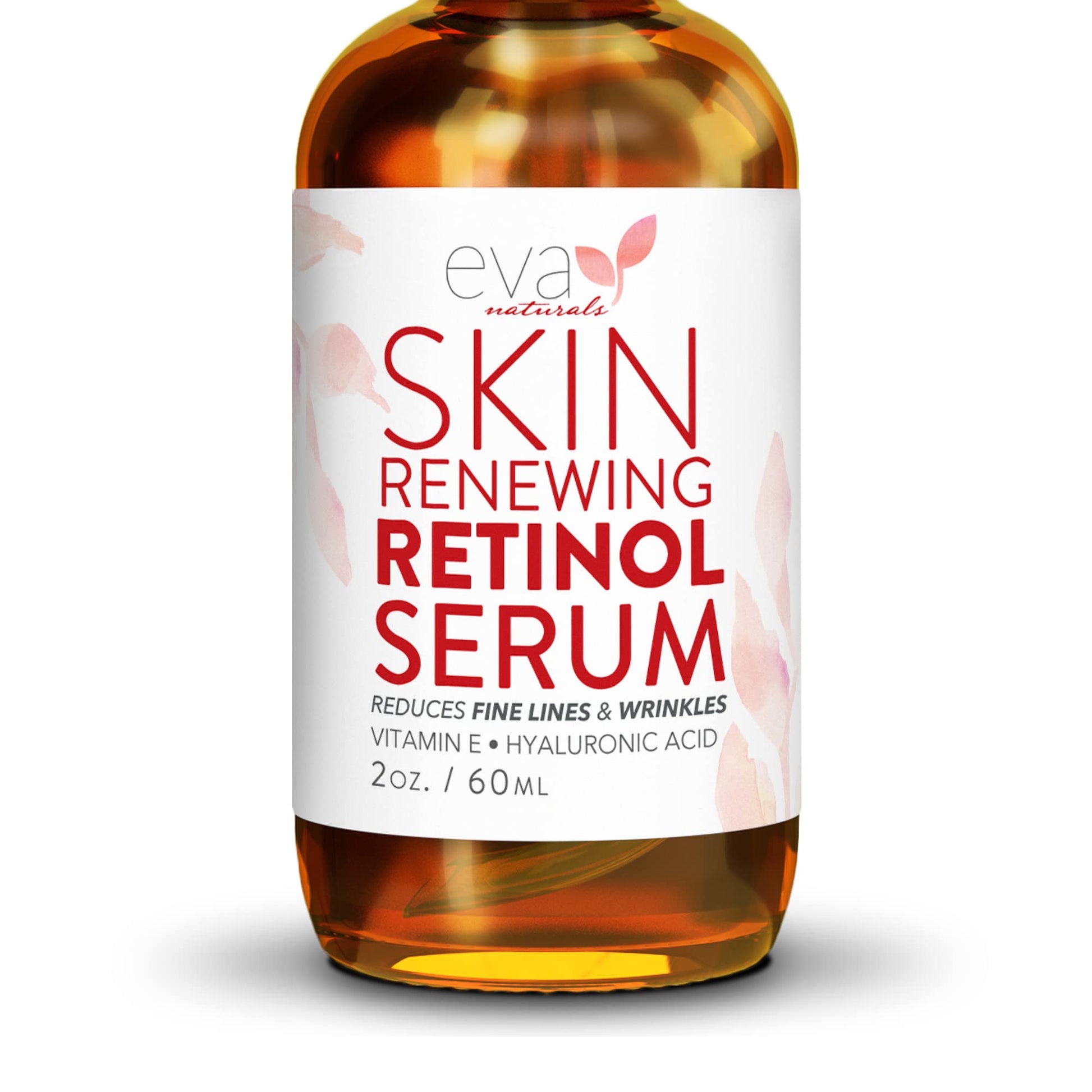 Eva Naturals Retinol 2.5%, Vitamin E with Hyaluronic Acid Anti Wrinkle Skin Firming Serum, 2 oz.