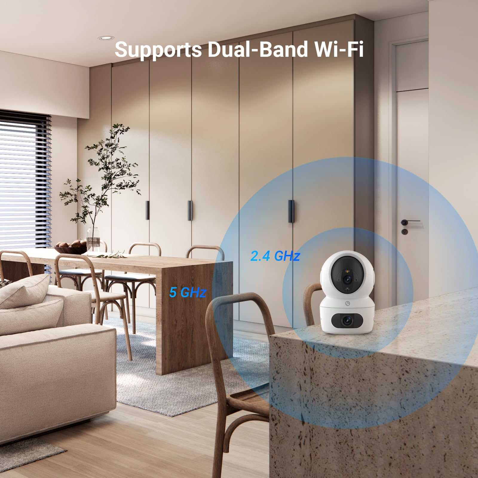 Cámara IP Domo EZVIZ H7C Dual 4MP Doble Lente Visión Nocturna WiFi Visión 360º Micro SD