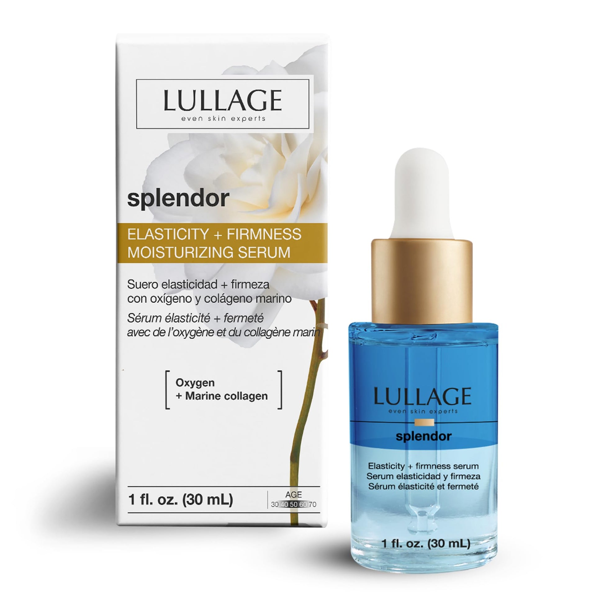 Sérum LULLAGE Elasticidad y Firmeza con Oxígeno y Colágeno Marino 30 ml