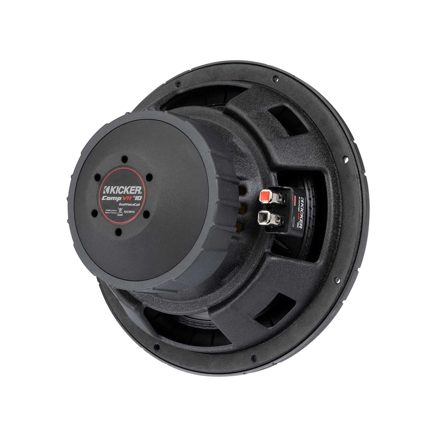 KICKER 52CVR104 - Subwoofer CVR10 CompVR de 25 cm, DVC, 4 ohmios