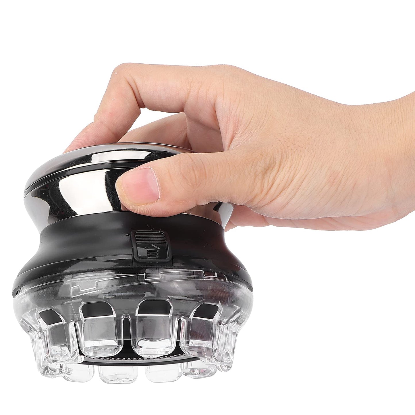 Afeitadora Eléctrica de Cabeza, Afeitadora Recargable para Cabeza y Cara para Hombres, Afeitadora Eléctrica Impermeable para Hombres Calvos, Kit de Aseo Eléctrico con Pinza