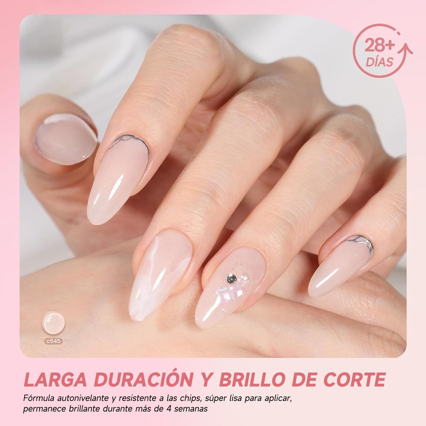 SADOWAY Esmalte en Gel Kit: 6 Colores Set de Esmalte de Gel NudeTonos Piel para un Acabado Natural Fórmula Segura sin Tóxicos Regalo para Mujer