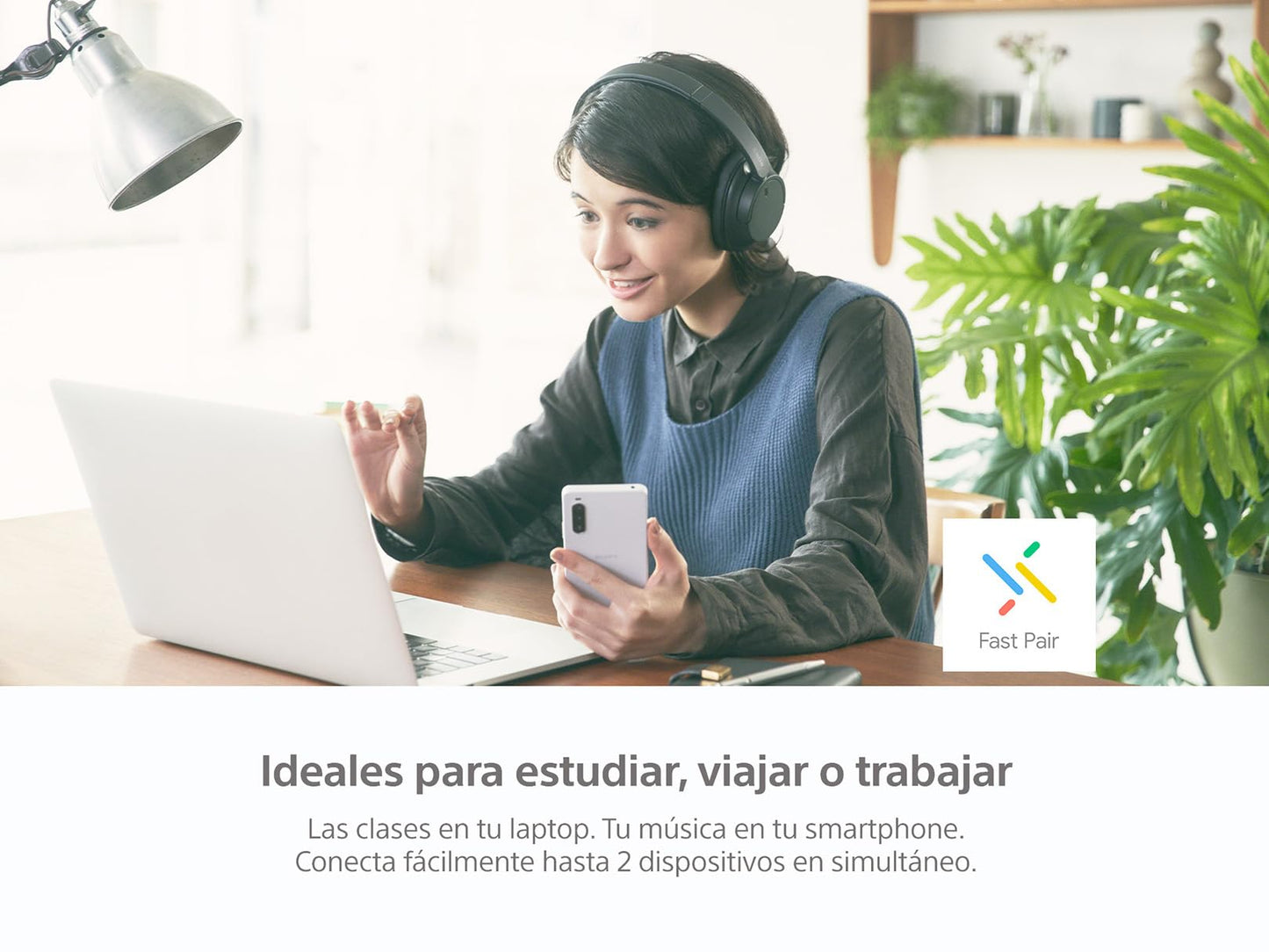 Audífonos Inalámbricos Sony Azul WH-CH720N con Noise Canceling Versión Nacional