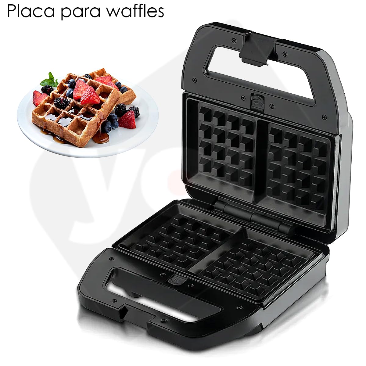 Juego de Planchas YOU 6 en 1 con Parrilla y Placa Antiadhesiva Extraíble para Hombre