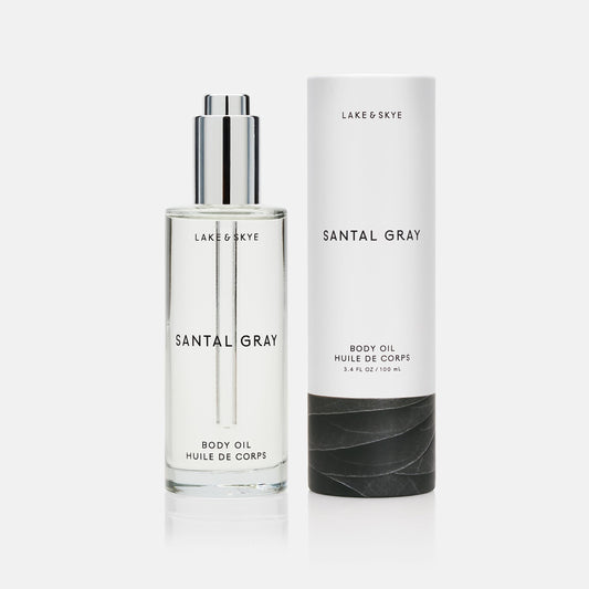 Lake and Skye Santal Gray Body Oil, 3.4 fl oz (100 ml)