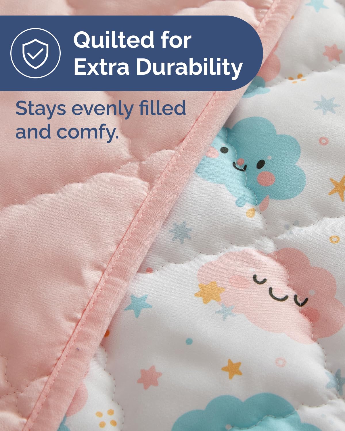 Edredón para niños pequeños, suave, ligero, manta para todas las estaciones, para niños y niñas, ropa de cama acogedora para cuna y cama de niños pequeños, diseño de 39 x 47 pulgadas, 285