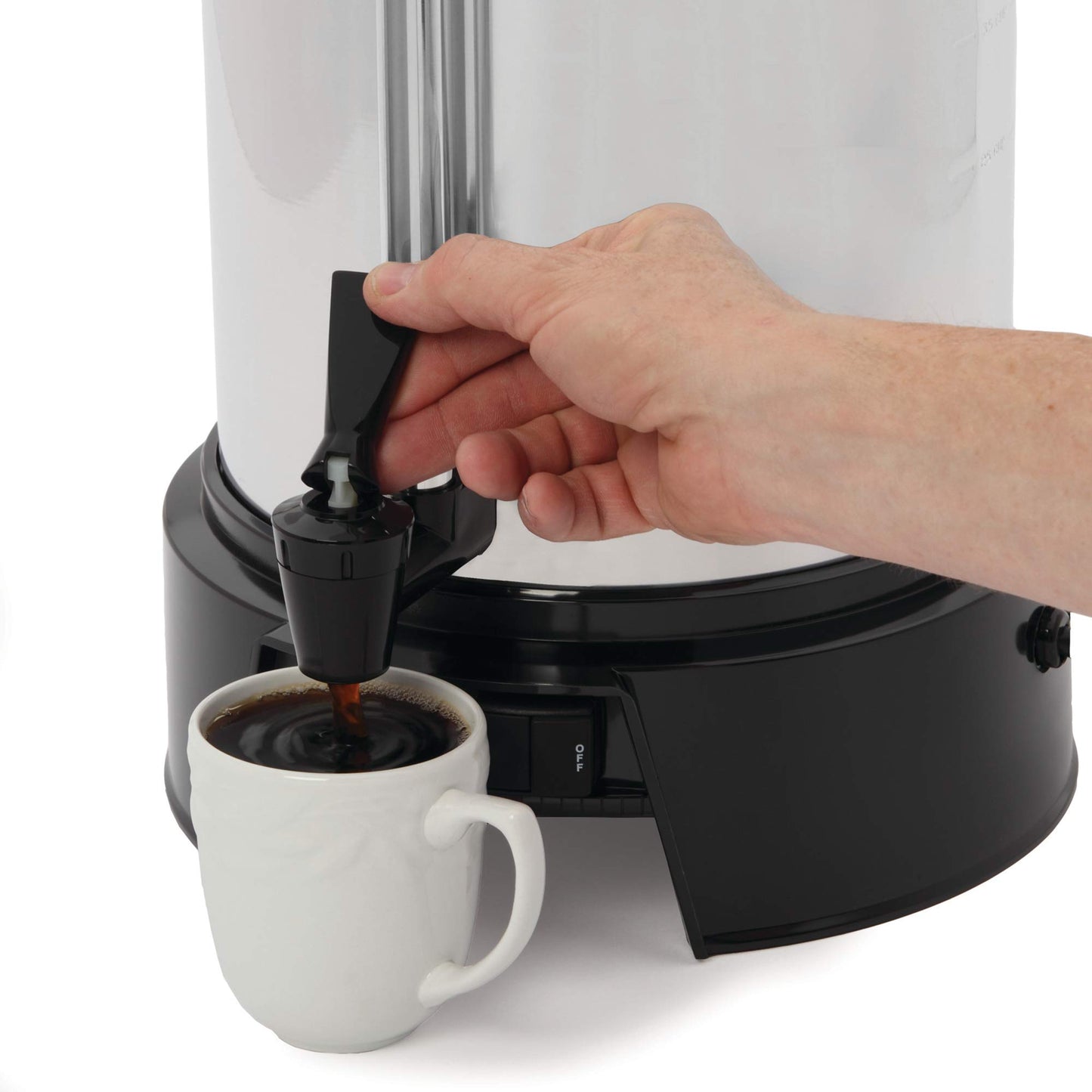 Urna de Café Comercial West Bend 13500 Aluminio Pulido 55 Tazas