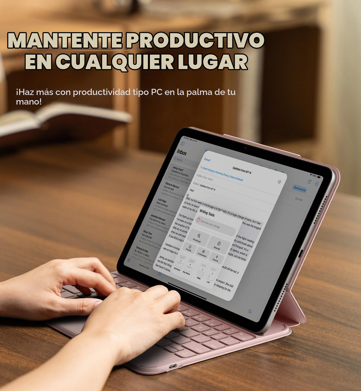 Funda Teclado Dexnor iPad Air 11 Pulgadas Ultraligera Magnética Desmontable