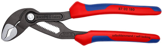 Knipex 8702180 Alicates cobra de 7 1/4 pulgadas, agarre cómodo