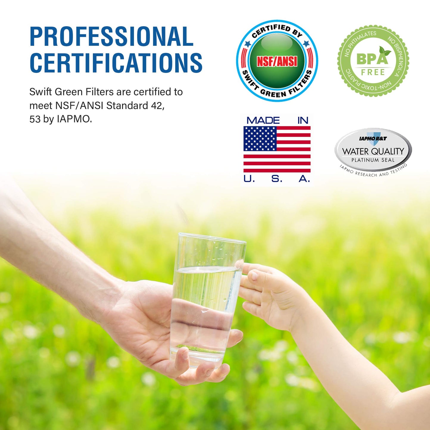 Filtro de Agua Swift SGF-M9 Repuesto para Maytag UKF8001 Whirlpool WF50