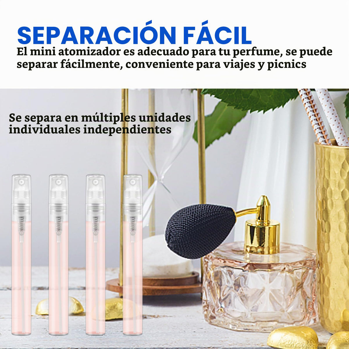 Csdtylh Mini botella de plástico transparente portátil con atomizador de enjuague bucal para limpieza, viajes, aceites esenciales, perfume (60, 5ml)