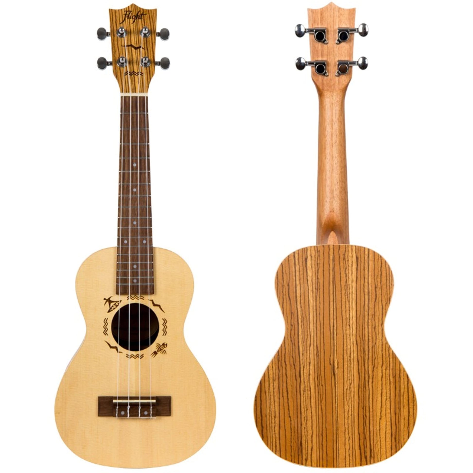 Flight 4-String Ukulele Natural DUC 525
