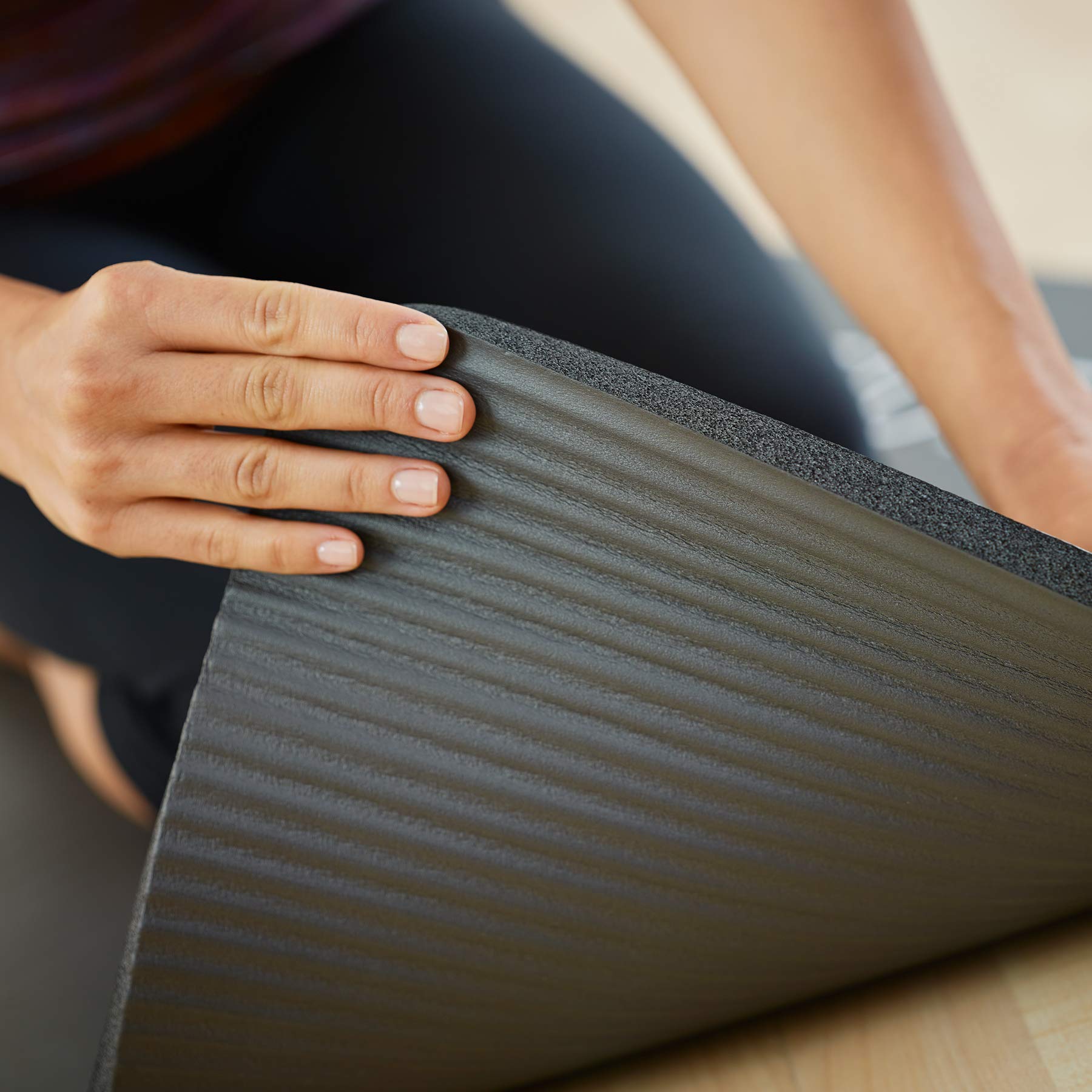 Tapete de Pilates Stott Pilates Grafito de Lujo con Ojales