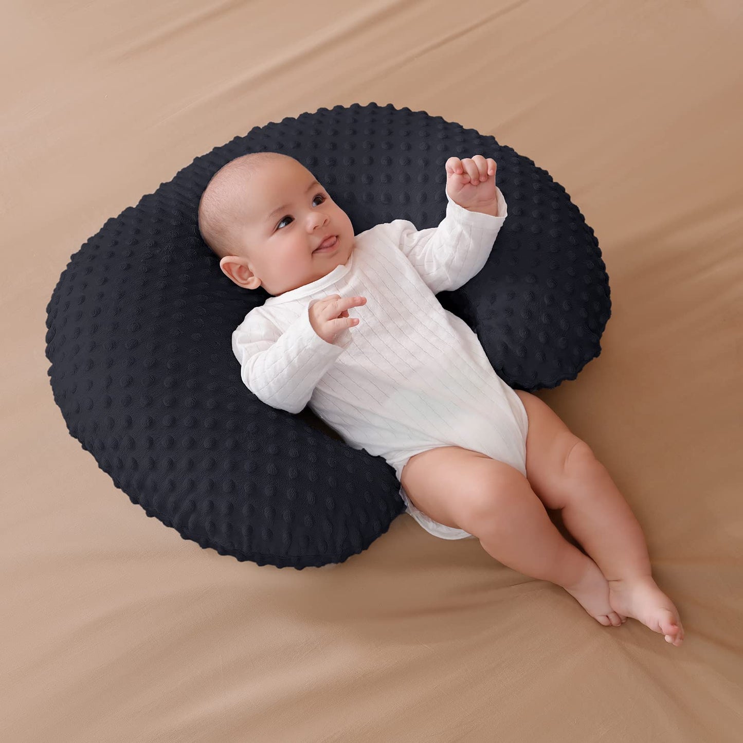 Funda de almohada Aullar para almohada de lactancia y posicionador para lactancia y alimentación con biberón, apoyo para bebé, tiempo boca abajo, apoyo para sentarse bebé, apoyo durante el tiempo de