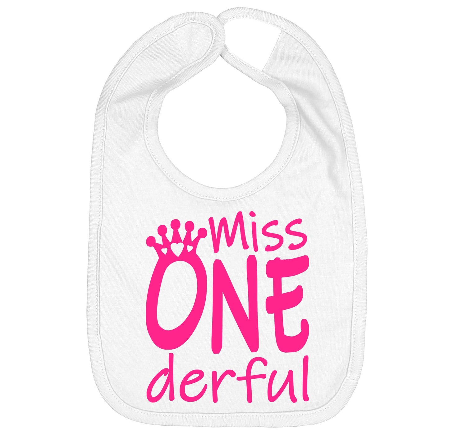 Babero de Cumpleaños Aiden's Corner Rosa Bordado para Bebé Niña