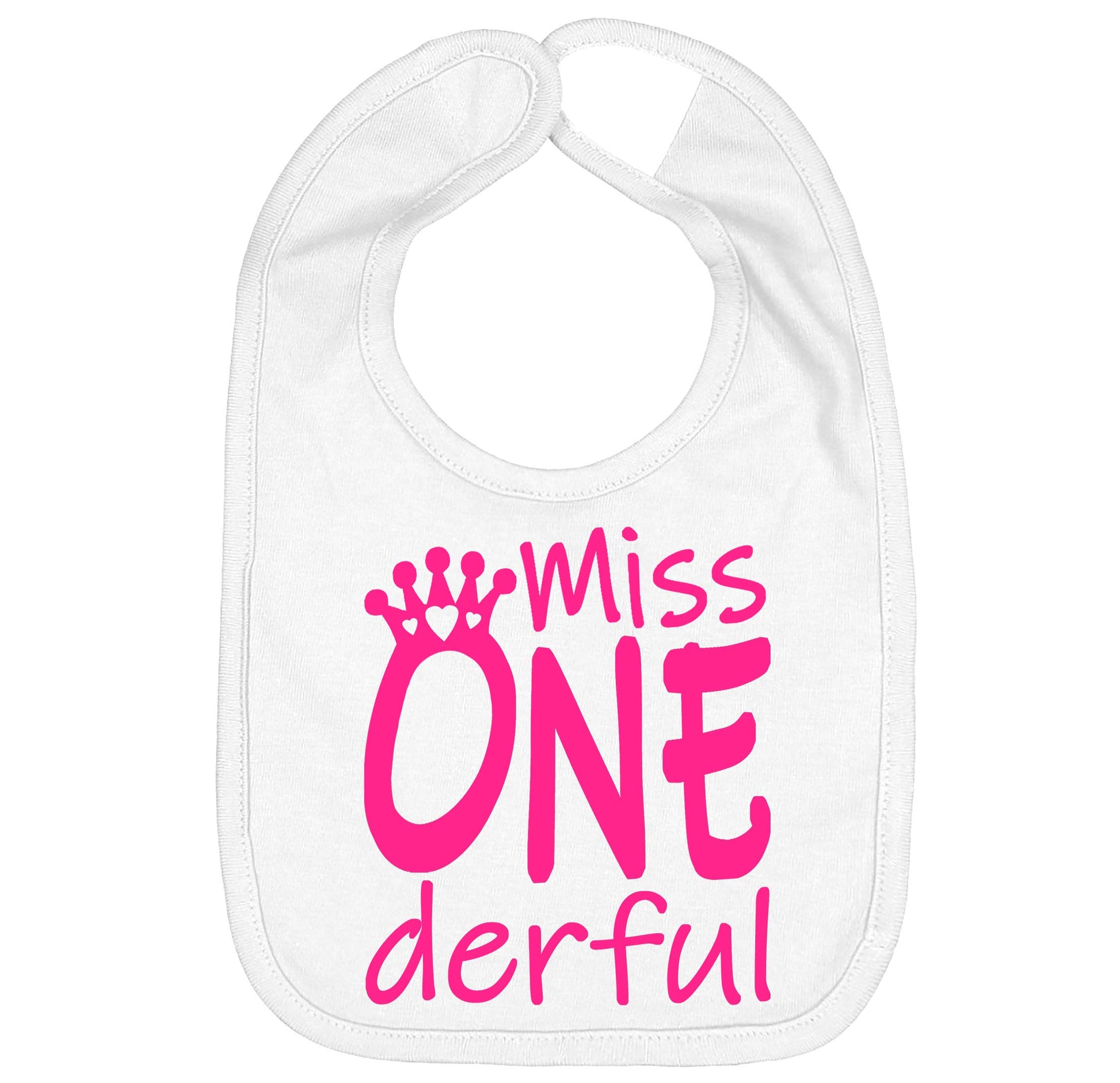 Babero de Cumpleaños Aiden's Corner Rosa Bordado para Bebé Niña