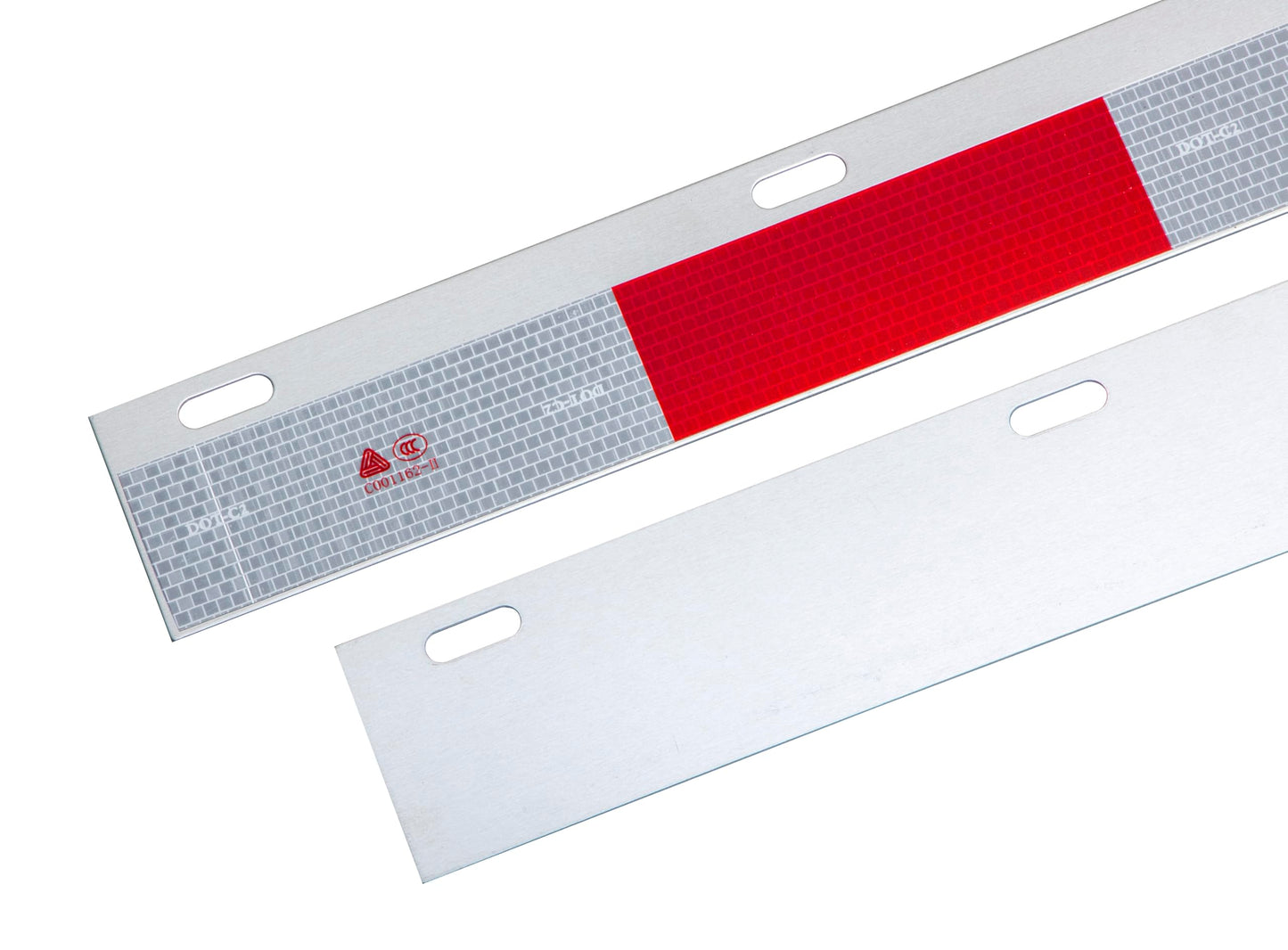 Aluminum Straight Mud Flap Strip Conspicuity Reflector Top Flap Plates