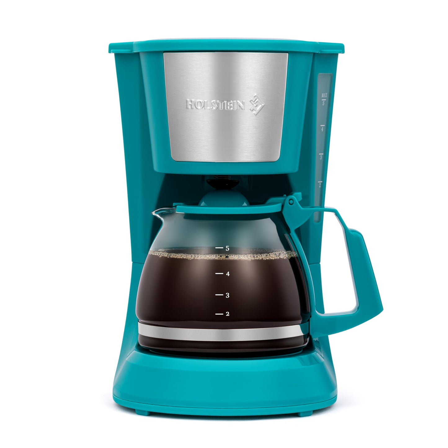 Cafetera de Goteo Holstein Housewares Verde Azulado con Filtro Permanente y Jarra de Vidrio
