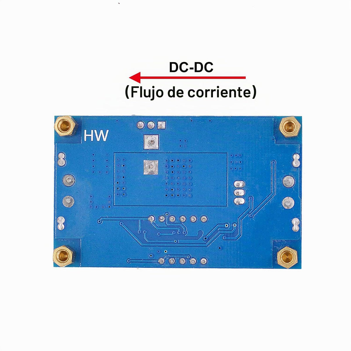 Convertidor DC-DC Buck Regulador de Voltaje 5A 4-38V a 1.25-36V con LED de Alta Potencia Paquete de 2