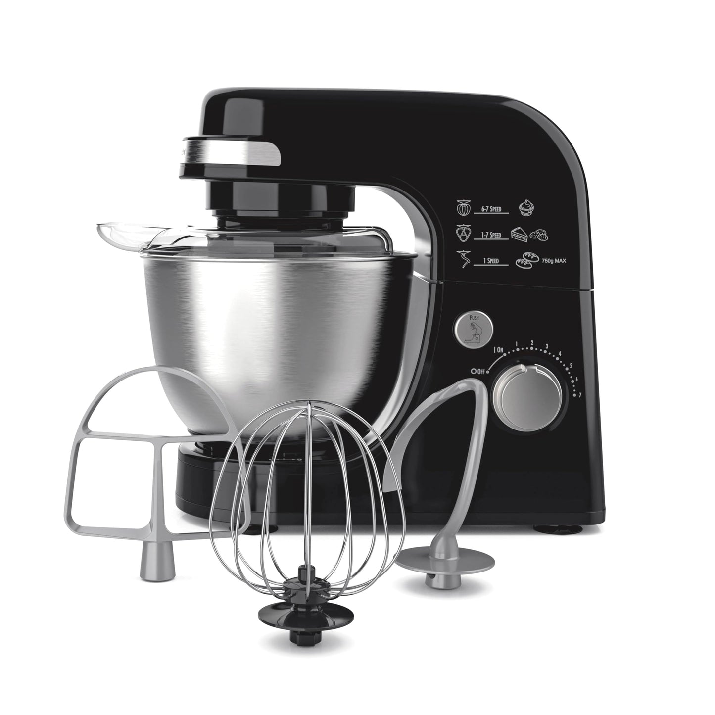 Batidora de Pedestal Hamilton Beach Negra 7 Velocidades Batido Profesional