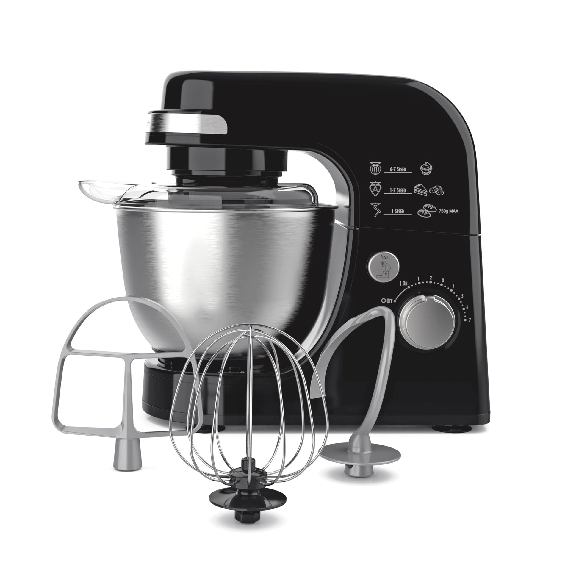 Batidora de Pedestal Hamilton Beach Negra 7 Velocidades Batido Profesional