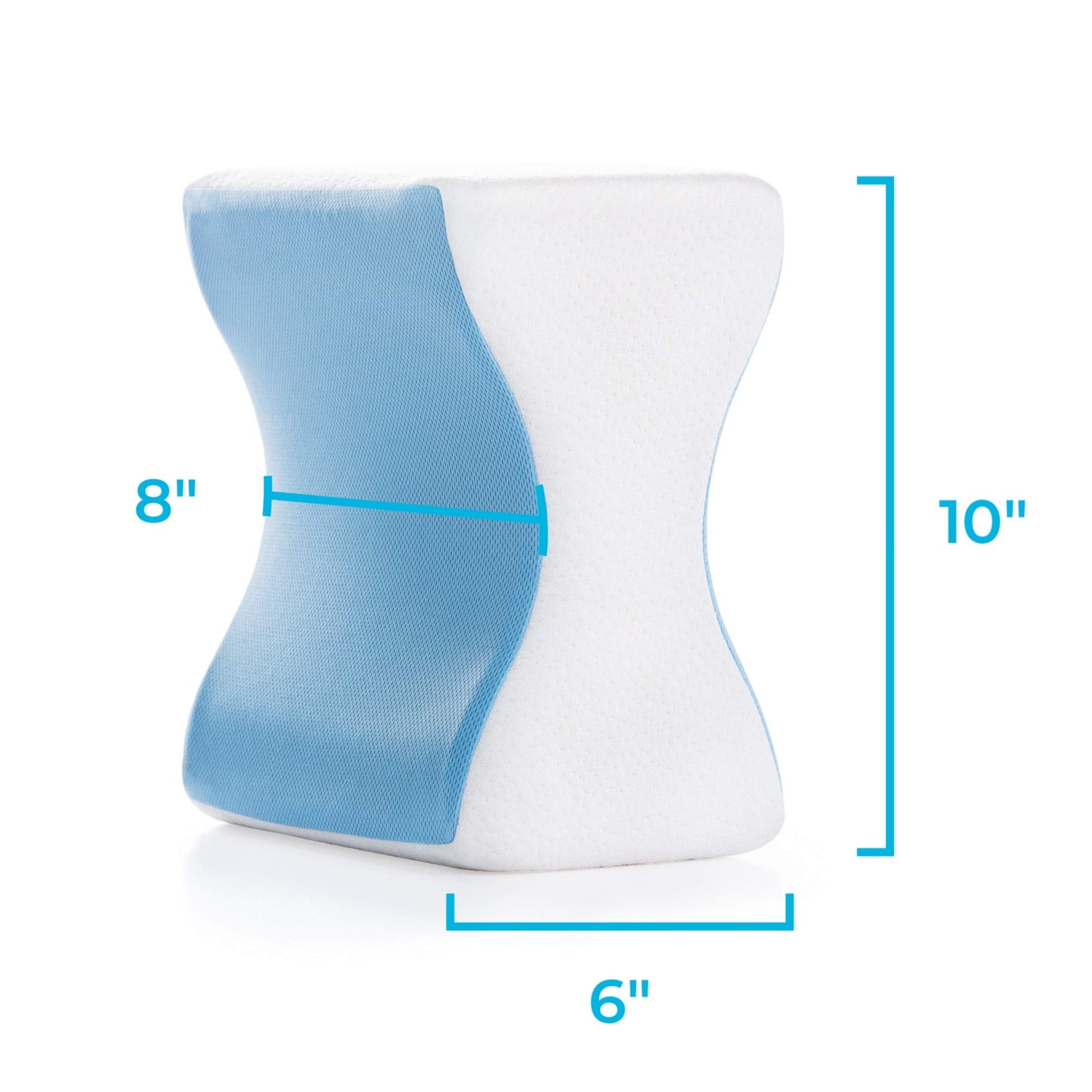 Linenspa - Almohada Ortopédica para Rodillas y Piernas de Memory Foam - Alivia Dolores y Mejora el Descanso