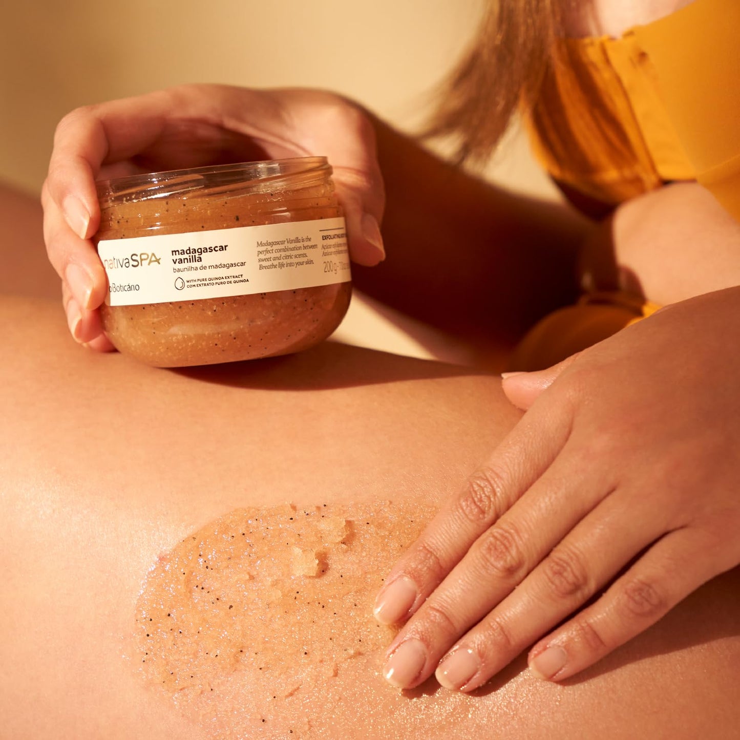 Exfoliante Azúcar Boticário Baunilla de Madagascar Nativa Spa Collection