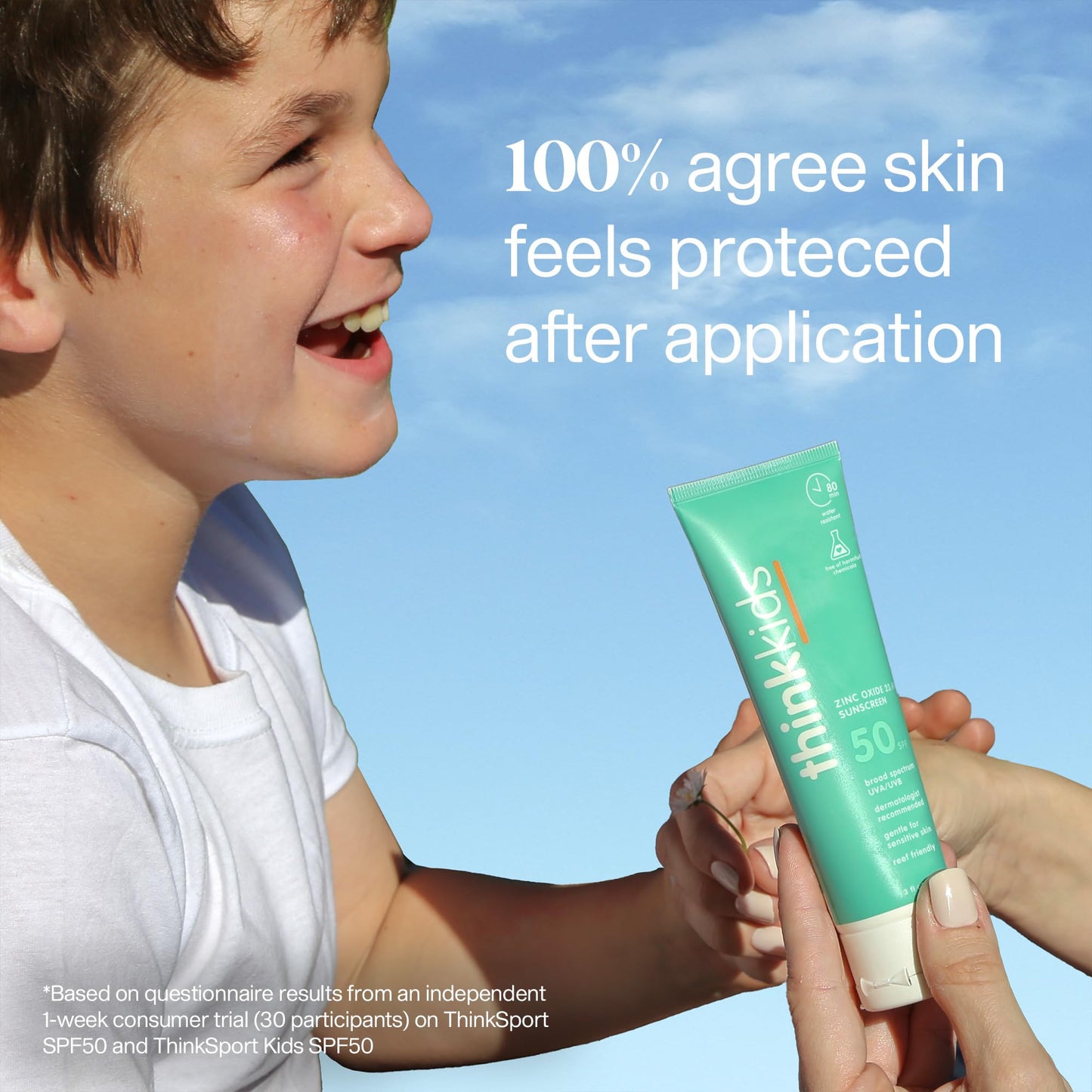 Protector Solar Thinksport SPF 50+ Resistente al Agua para Niños