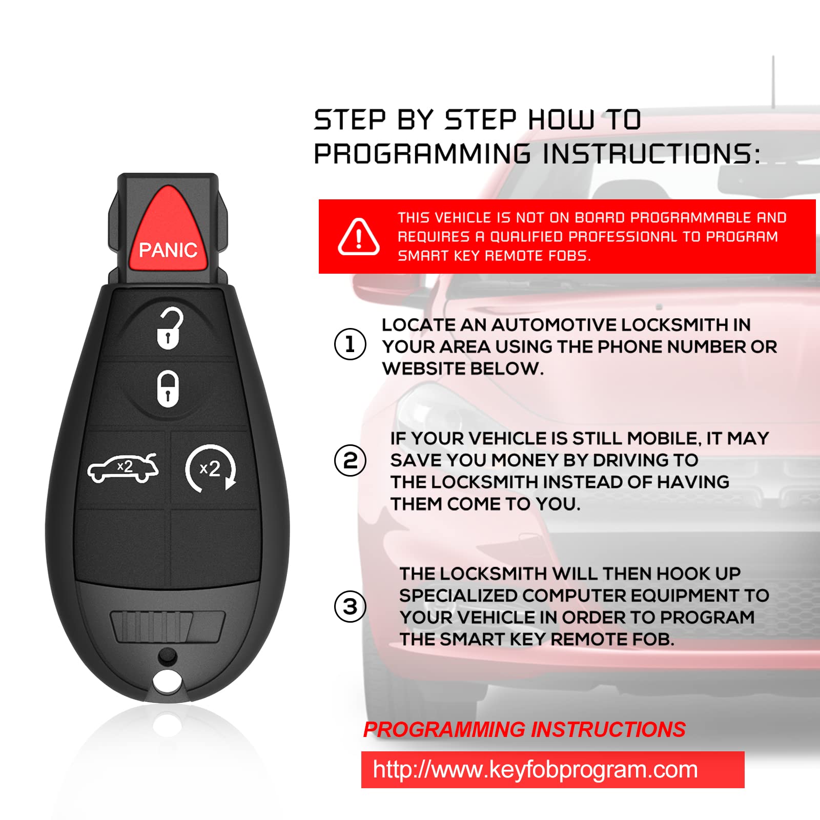 Llavero de 5 botones para Chrysler 300 2008-2014 para Dodge Challenger Durango Magnum para Jeep Grand Cherokee Keyless Entry Remote fob FCCID: M3N5WY783X 56046639AC 56046639AD 56046639AE-433Mhz